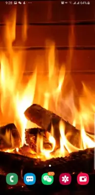 3D Fire Video Live Wallpaper P android App screenshot 3